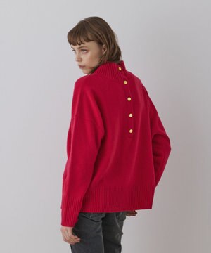  ウールオーバーニットトップ