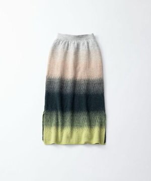  GRADATION SHAGGY SKIRT／グラデーションシャギースカート