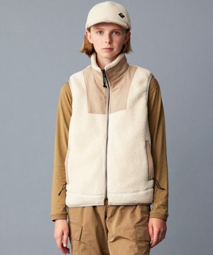  【Eco素材/ライナードッキング対応】ポーラテック ボアフリース ベスト