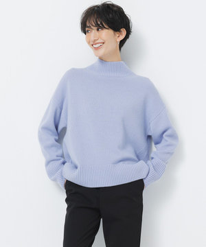 カシミヤブレンド ハイネックニット