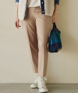 【Oggi2月号掲載/新色追加】TRストレッチギャバ テーパードパンツ
