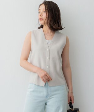  【SLOW/一部店舗限定】Vネック ニットベスト