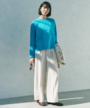  【セットアップ着用可】TENNEN TOUCH タックワイドパンツ