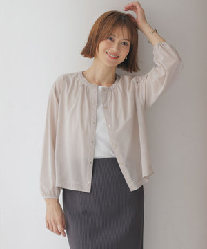 【洗える】シアー カーディガン