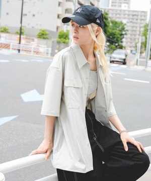  【ユニセックス着用ITEM/MLサイズ展開/機能シャツ】リップストップシャツ（SS）