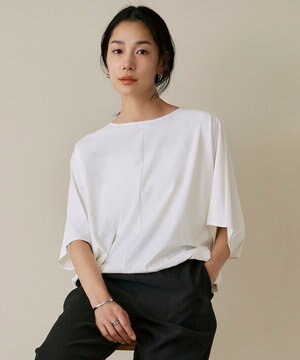  【UVカット・接触冷感・速乾・洗える】マットスキューバ ドルマンスリーブプルオーバー