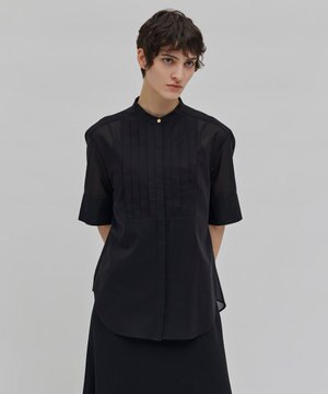 【洗える】BAC / バンドカラーブラウス