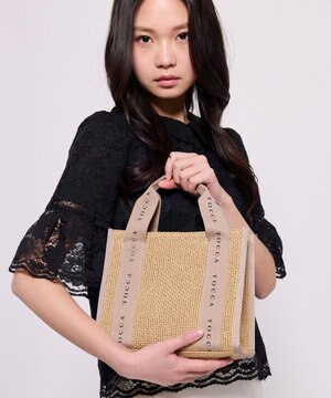  【WEB＆一部店舗限定】DANCING TOCCA SQUARE SUMMER TOTE かごバッグ