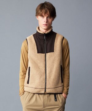  【Eco素材/ライナードッキング対応】ポーラテック ボアフリース ベスト