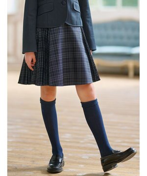  【150-170㎝】サイドプリーツチェック スカート