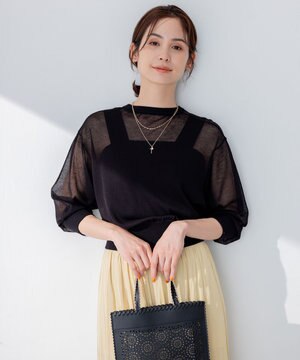 【洗える・2WAY】シアーニット カーディガン