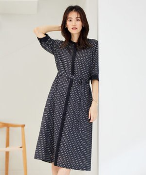  【洗える】 ジオメトリック ワンピース