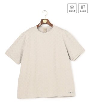  【KING SIZE / 接触冷感 / 吸水速乾】【J.PRESS PREMIUM JERSEY】アーガイルリンクス Tシャツ