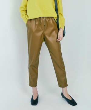 【マガジン掲載】 フェイクレザー ドロストパンツ (番号CG32)