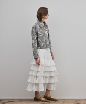  ボタニカルジャガードジャケット