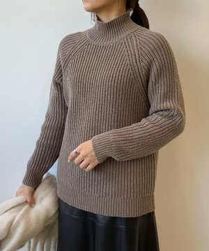 【稲沢朋子さん着用/洗える】フレンチウール ニット