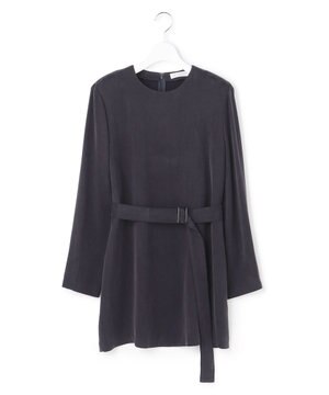  【WEB＆一部店舗限定】BrightCupraSatin チュニックブラウス