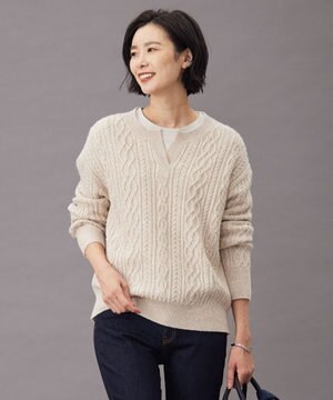 洗える】KNIT BASIC クルーネック カーディガン / J.PRESS LADIES L