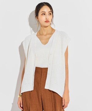  COME / ジレカーディガン