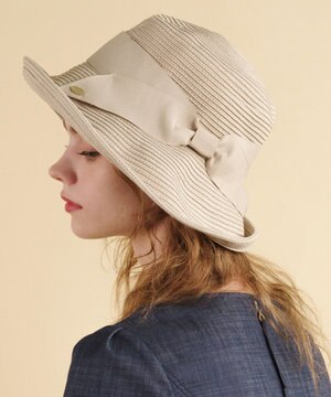  【サイズ調整可】POINT OF RIBBON BRAIDHAT 帽子