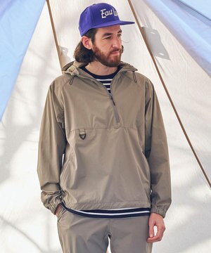 【UNISEX】撥水加工 フレックスアノラックパーカー