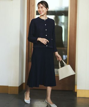  【ウエストゴム】セレモニーニットセットアップ