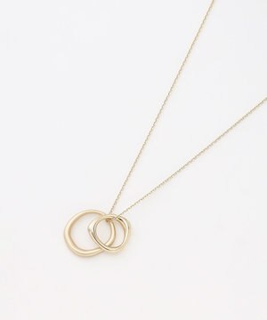  メタルコンビ ダブルリング ネックレス