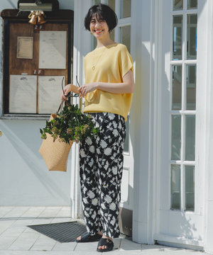 【ウエストゴム】プリントパンツ