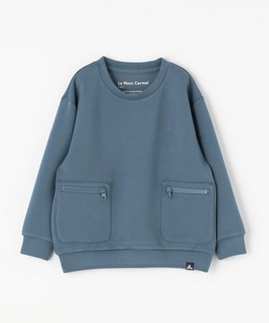  【KIDS】エアリッチダンボールクルーネック