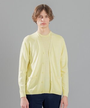  リネンナイロンプレーン　Ｖネックカーディガン