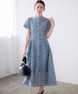  【先行予約】フラワーガーデンプリント ワンピース