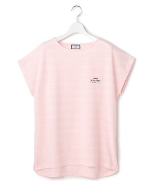  【WOMEN】キャップスリーブ ボーダーTシャツ