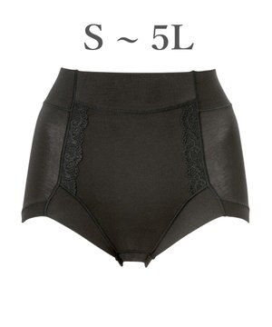  【BRADELIS NewYork peace】　細みえ快適綿混ショーツ25 補正下着 深め ハイウエスト お腹スッキリ