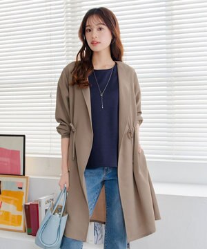  タックヨーク着流しパフスリ－ブコート