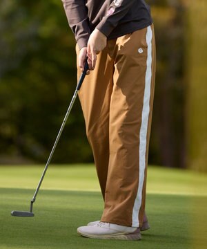 【WOMEN】サイドラインストレートワイドパンツ ゴルフウェア レディース