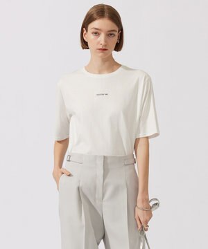  【接触冷感・UVケア・洗える】ロゴＴＥＥ カットソー