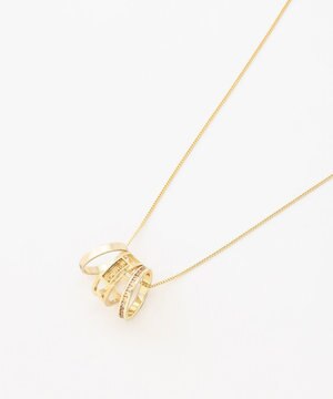  スリーリング ネックレス