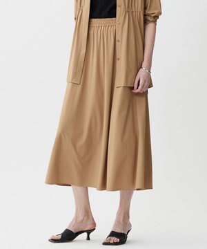  【WEB限定カラーあり・UVカット・接触冷感・速乾】マットスキューバ フレアスカート