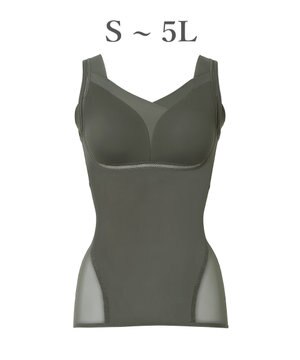  【Yukine inc. 】ゆきねえモアソフト快適バストホールドシェイプブラキャミ24 通気性抜群 接触冷感で快適 補正 ブラトップ YH524101