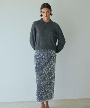  【Nave・洗える】スパンコール スカート