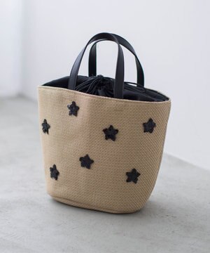  スパンコールカゴバッグ