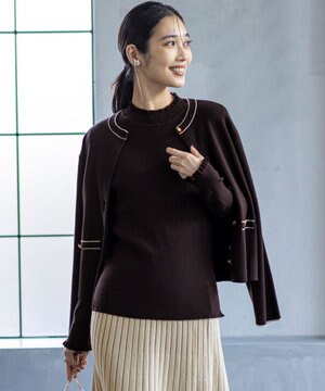  CICA加工 ニット ジャケット