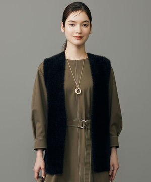 ニットファー ジレ