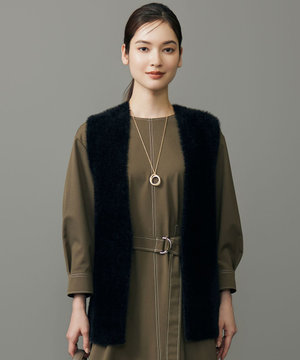 ニットファー ジレ