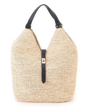  VIOLAd'ORO ラフィア トートバッグ