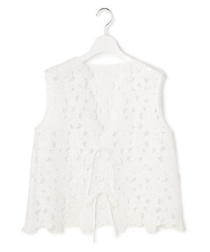  【GOLD LABEL/見上愛さん着用】エンブロイダリーレース ジレ