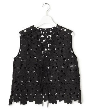  【GOLD LABEL/見上愛さん着用】エンブロイダリーレース ジレ