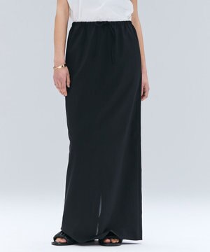  【洗える/接触冷感/速乾/UVケア対応・Precious 8月号掲載】BATEAU / イージーウエストIラインロングスカート