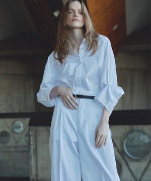  コットンクロスプレーン BIGシャツ