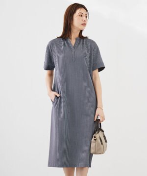  【洗える・抗菌消臭・吸水速乾】サッカージャージー ワンピース